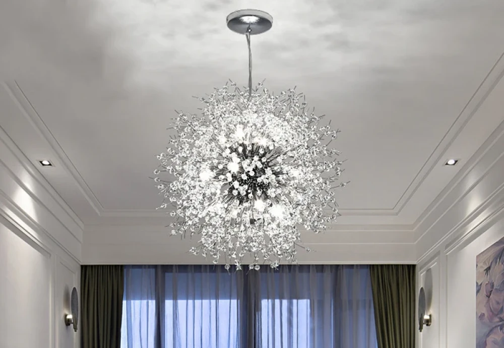 clear globe chandelier